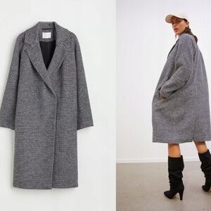 H&M Houndstooth Coat